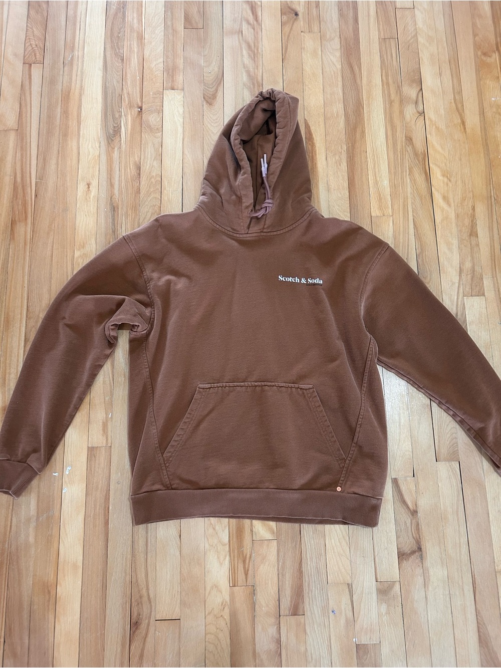 Scotch & Soda Brown Crewneck Hoodie Sweatshirt